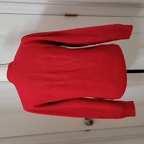 LOFT Size S Red Cardigan with Jeweled Buttons, Excellent Used Condition - Picture 8 of 15